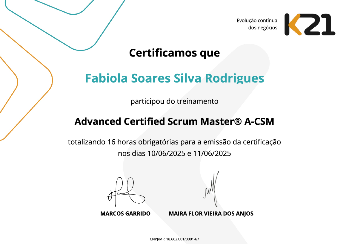 Certificado K21